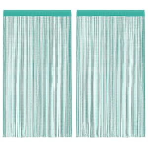 vidaXL n&ouml;&ouml;rkardinad 2 tk t&uuml;rkiissinised 100 x 250 cm