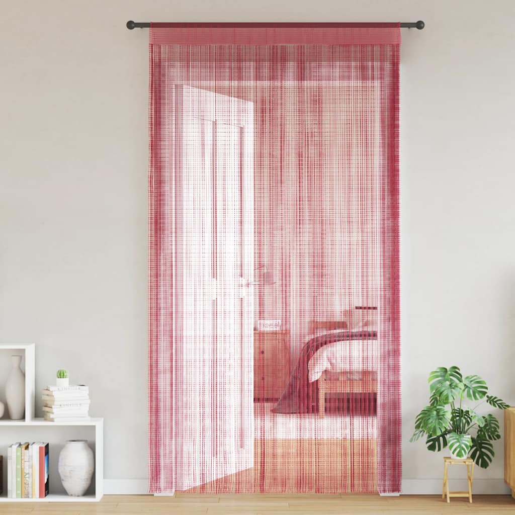 vidaXL Fadenvorhänge 2 Stk. Rosa 100x250 cm