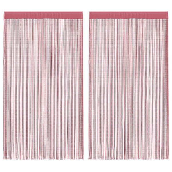 vidaXL n&ouml;&ouml;rkardinad 2 tk, roosa, 140x250 cm