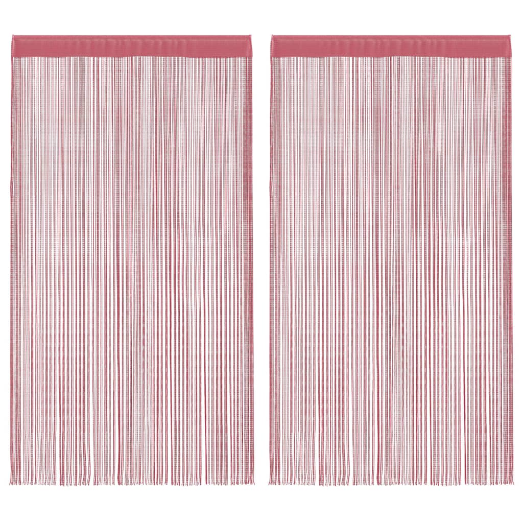 Thumbnail - vidaXL Fadenvorhänge 2 Stk. Rosa 140x250 cm