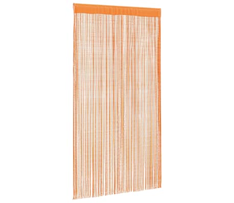 vidaXL String Curtains 2 pcs Orange 100x250 cm