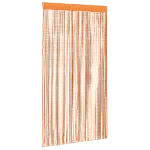 vidaXL String Curtains 2 pcs Orange 100x250 cm