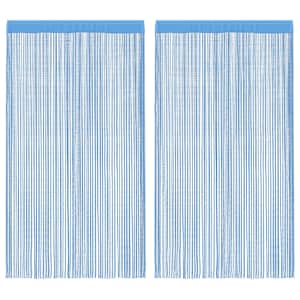 vidaXL n&ouml;&ouml;rkardinad 2 tk, helehall, 100 x 250 cm