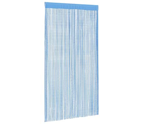vidaXL Κουρτίνες με Κρόσσια 2 τεμ. Ανοιχτό Μπλε 140 x 250 εκ.