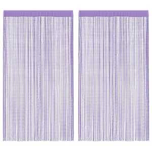 vidaXL n&ouml;&ouml;rkardinad 2 tk, lillad, 100 x 250 cm