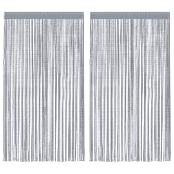 vidaXL n&ouml;&ouml;rkardinad 2 tk, helehall, 140x250 cm