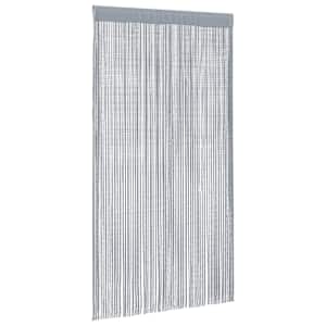 Provázkové záclony 2 ks světle šedá 140x250 cm - obrázek 3
