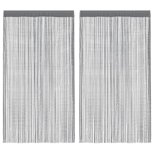 vidaXL n&ouml;&ouml;rkardinad 2 tk, antratsiithall, 140 x 250 cm