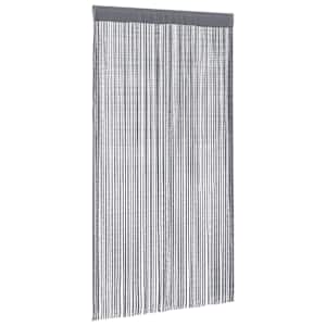Šňůrkové závěsy 2 ks antracitové 140x250 cm - obrázek 3