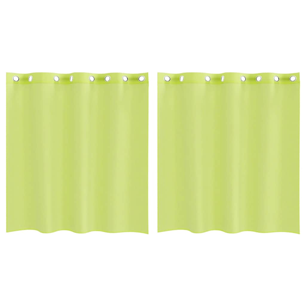 vidaXL Voálové závěsy s průchodkami 2 ks Apple Green 140x140 cm