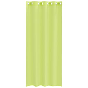 Voálové záclony s průchodkami 2 ks Jablečně zelená 140x225 cm - obrázek 4