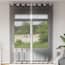  vidaXL 2 db fekete fátyolfüggönyök rojtokkal 140x300 cm termék 2. képe
