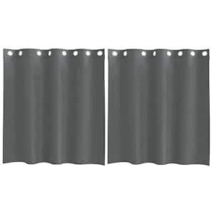 vidaXL r&otilde;ngastihendiga kardinad 2 tk Tumehall 140x140 cm