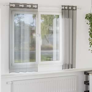 vidaXL r&otilde;ngastihendiga kardinad 2 tk Tumehall 140x140 cm