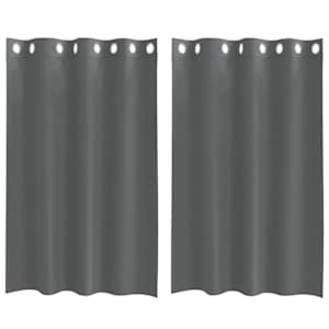 vidaXL r&otilde;ngastihendiga kardinad 2 tk Tumehall 140x175 cm