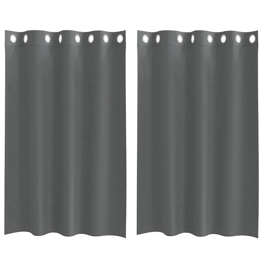 vidaXL Voálové závesy s priechodkami 2 ks tmavosivé 140x175 cm