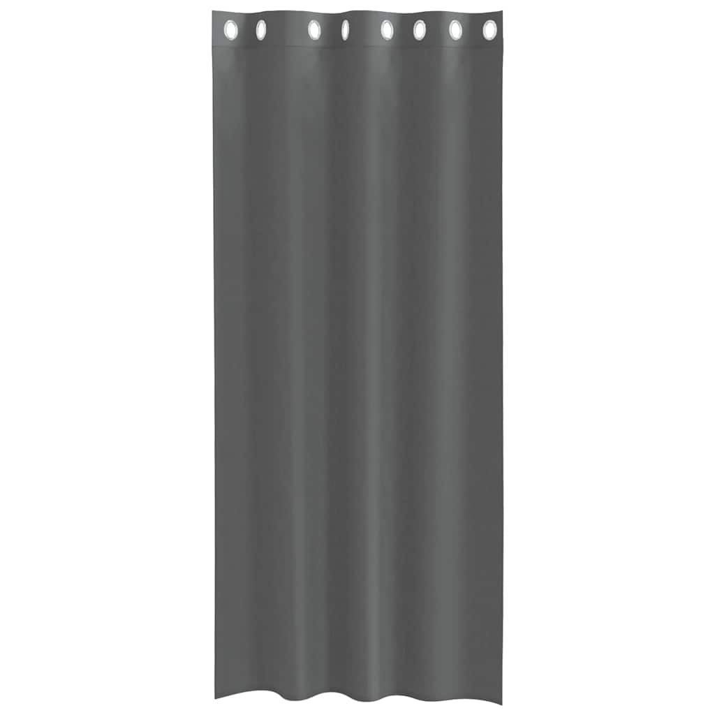 vidaXL Gordijnen voile met doorvoertules 2 st 140x245 cm donkergrijs grijs, foto 4