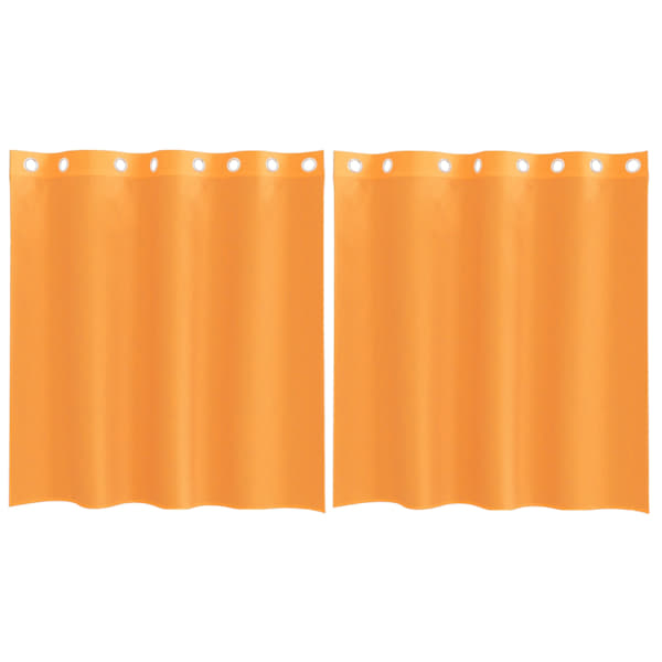 vidaXL r&otilde;ngastihendiga kardinad 2 tk Oranž 140x140 cm