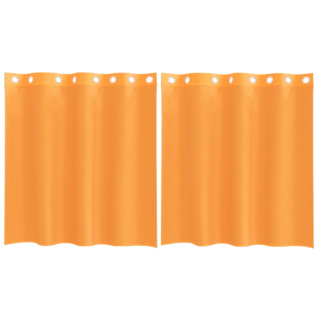 vidaXL Voálové záclony s průchodkami 2 ks Oranžová 140x140 cm