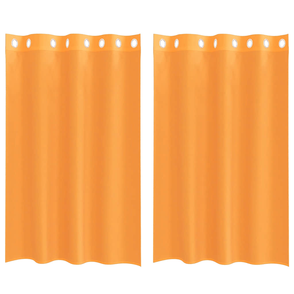vidaXL Voálové závesy s priechodkami 2 ks oranžové 140x175 cm