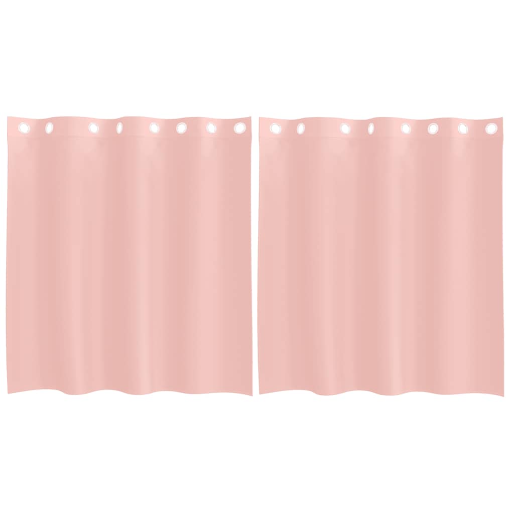 Thumbnail - vidaXL Voile Vorhänge mit Ösen 2 Stk. Rosa 140x140 cm