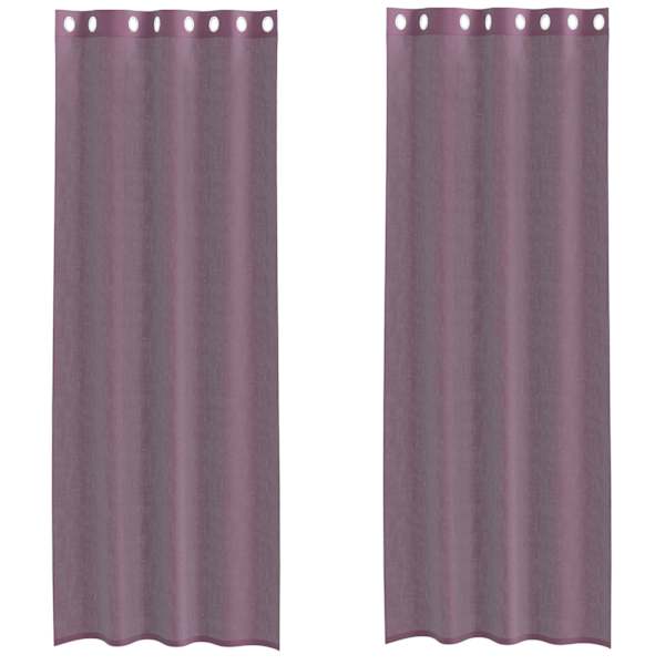 vidaXL r&otilde;ngastihendiga kardinad 2 tk Lilla 140x260 cm