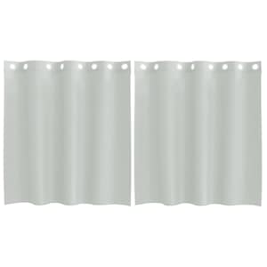 vidaXL r&otilde;ngastihendiga kardinad 2 tk helehall 140x140 cm