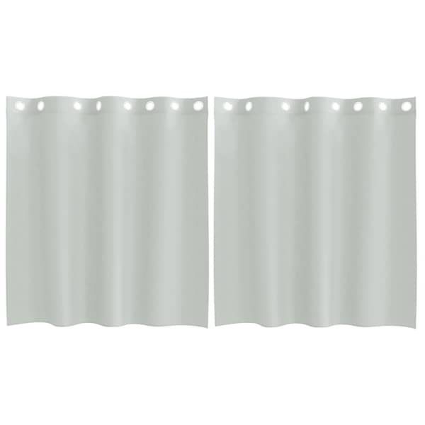 vidaXL r&otilde;ngastihendiga kardinad 2 tk helehall 140x140 cm