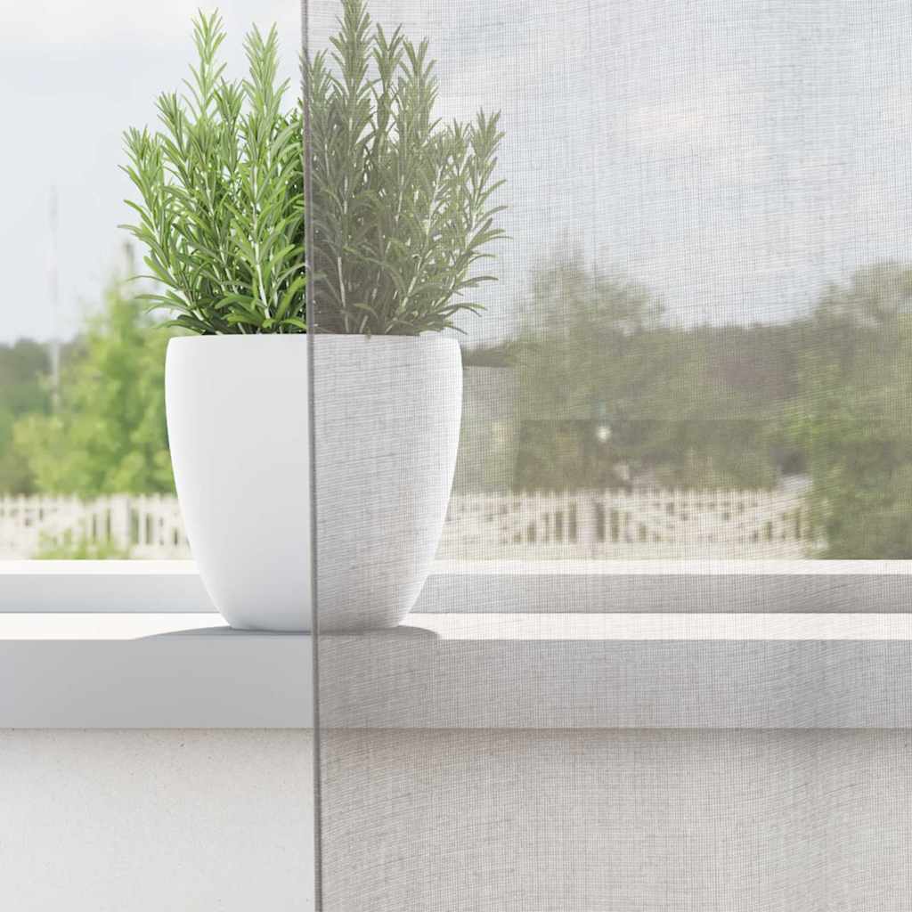 vidaXL Gordijnen voile met doorvoertules 2 st 140x260 cm lichtgrijs afbeelding