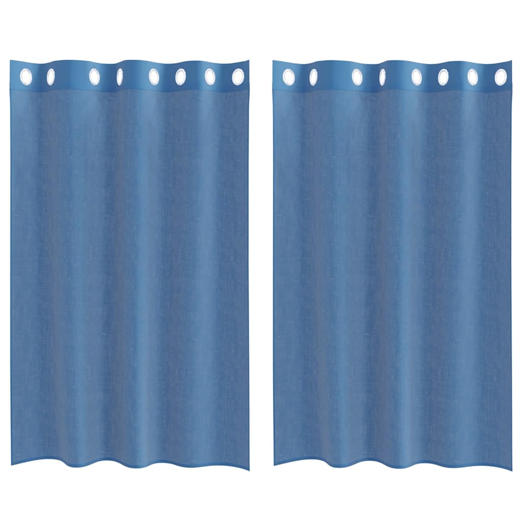 vidaXL Voile Záclony s priechodkami 2 ks Royal Blue