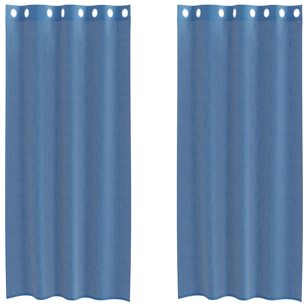 vidaXL Voálové záclony s průchodkami 2 ks Royal Blue