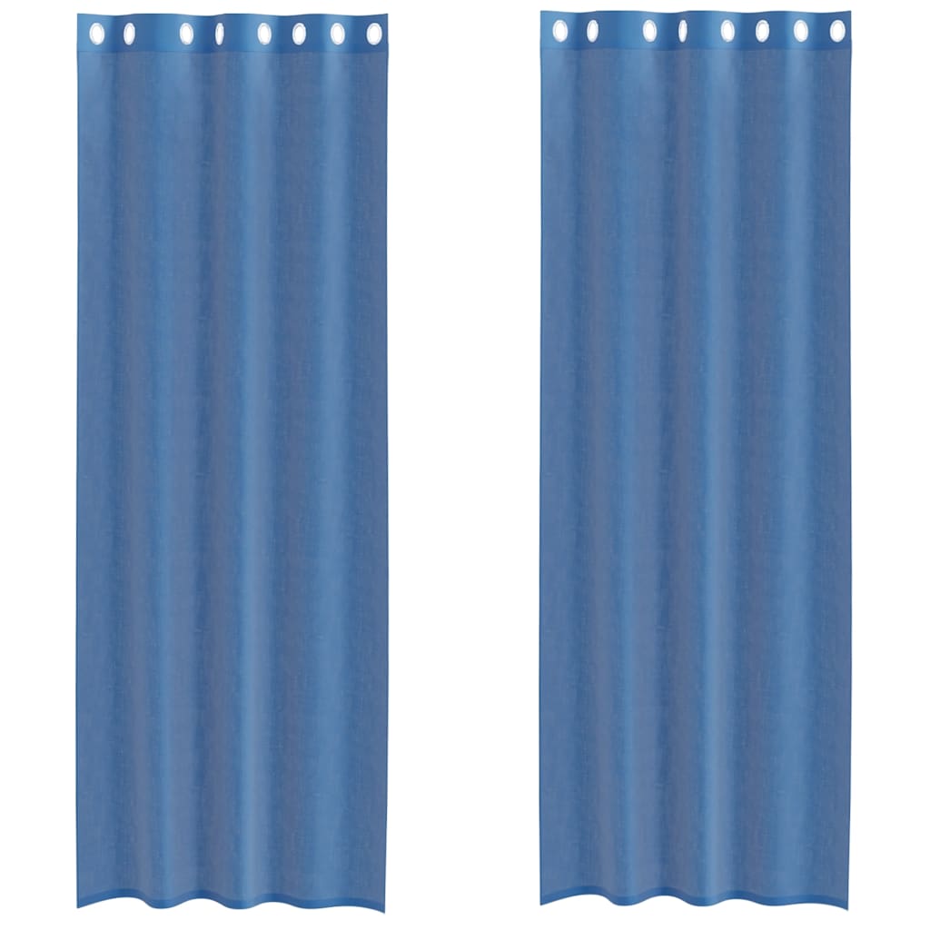 vidaXL Voálové záclony s průchodkami 2 ks Royal Blue