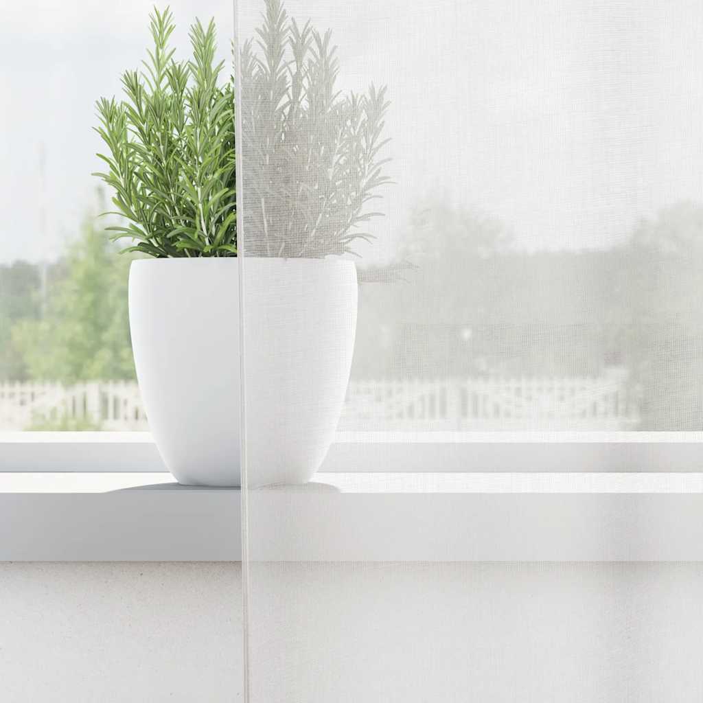 vidaXL 2 db fehér fátyolfüggönyök rojtokkal