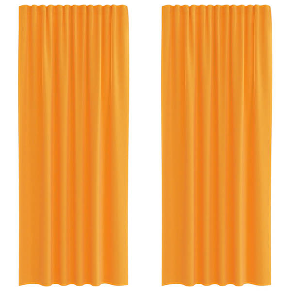 vidaXL voile kardinad varrastaskutega 2 tk oranžid