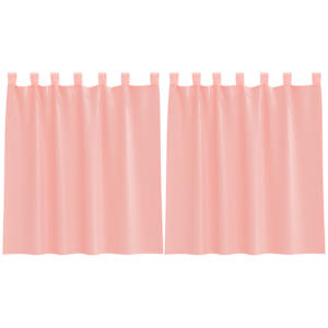vidaXL Voile kardinad varrastega taskutega 2 tk Roosa