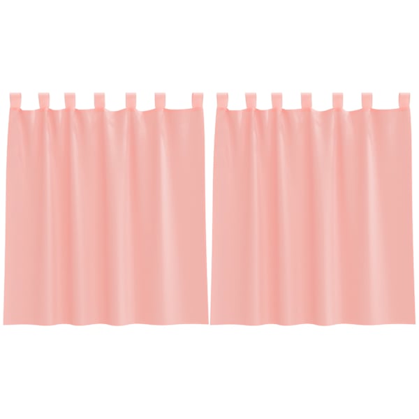vidaXL Voile kardinad varrastega taskutega 2 tk Roosa