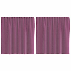vidaXL voile kardinad varrastaskutega 2 tk lillad