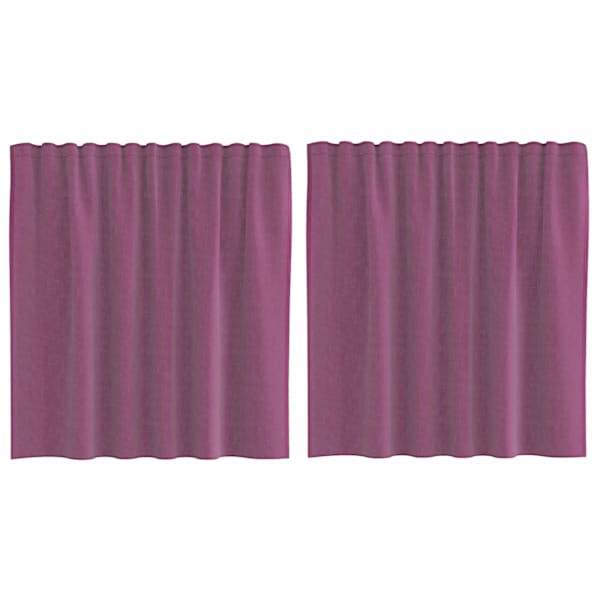 vidaXL voile kardinad varrastaskutega 2 tk lillad