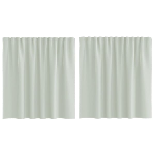 vidaXL voile kardinad varrastaskutega 2 tk, helehall