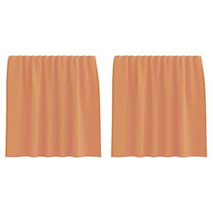vidaXL voile kardinad varrastega taskutega, 2 tk, terrakota