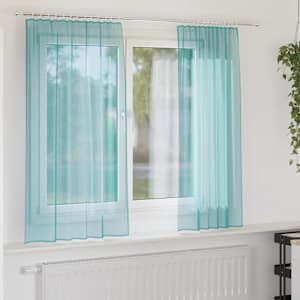 vidaXL Voile kardinad varrastega taskutega 2 tk T&uuml;rkiis