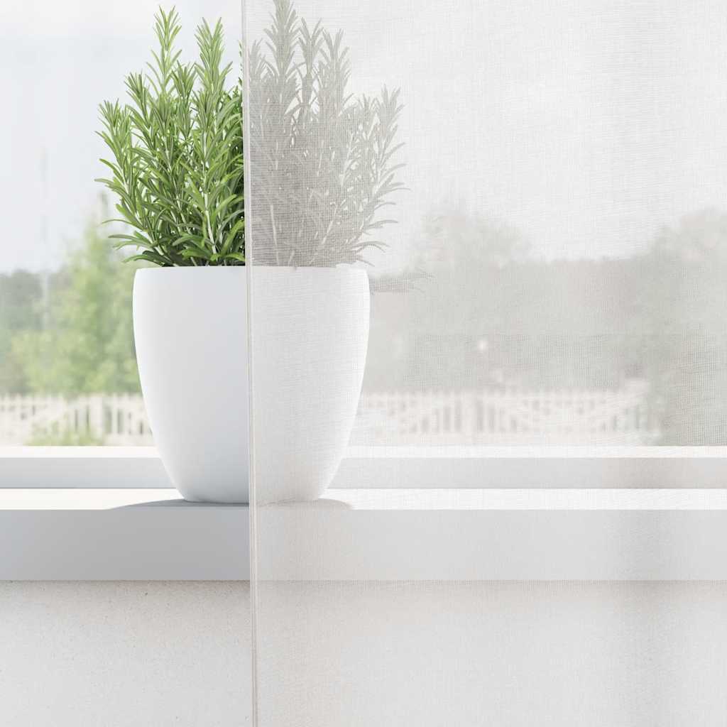 vidaXL Gordijnen voile met roedezakken 2 st wit afbeelding