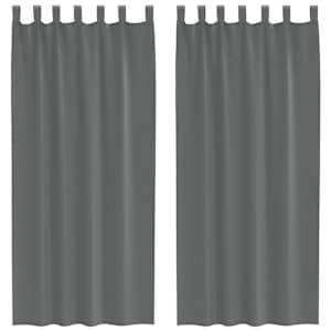 vidaXL aasadega Voile kardinad 2 tk Tumehall 140x225 cm