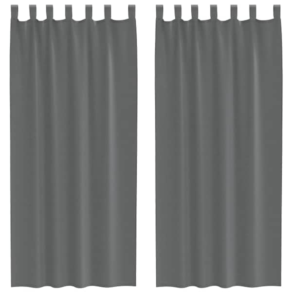 vidaXL aasadega Voile kardinad 2 tk Tumehall 140x225 cm