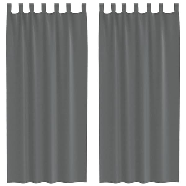 vidaXL aasadega Voile kardinad 2 tk Tumehall 140x245 cm