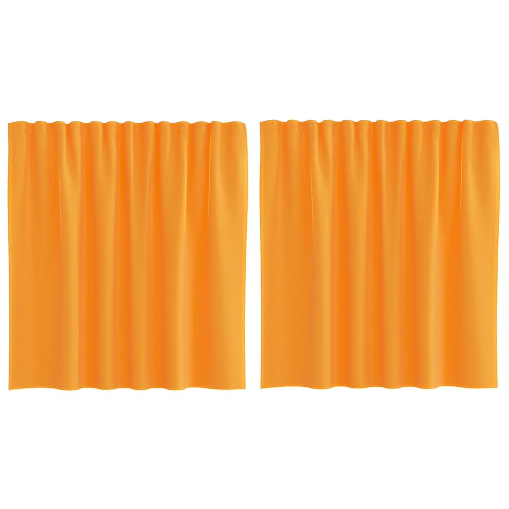 vidaXL Voálové záclony s poutky 2 ks Oranžová 140x140 cm