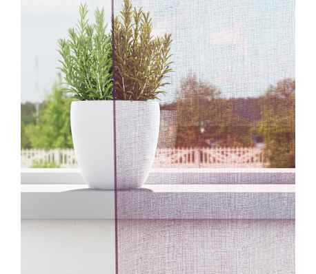 vidaXL Rideaux en voile avec boucles 2 pcs violet 140x140 cm
