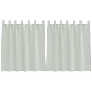 vidaXL aasadega voilee kardinad 2 tk, helehall, 140 x 140 cm