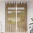  vidaXL 2 db világosbarna fátyolfüggönyök hurokkal 140x260 cm termék 2. képe
