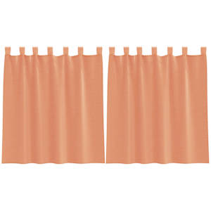 vidaXL Aasadega Voile kardinad 2 tk terrakota 140x140 cm
